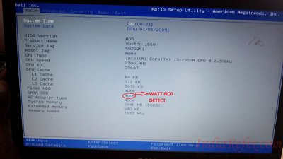 DELL ADAPTER NOT DETECT WAATAGE (NONE)
