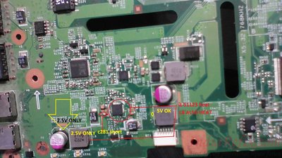 BOARD CHECKING POINT L8 ONLY 2.5V